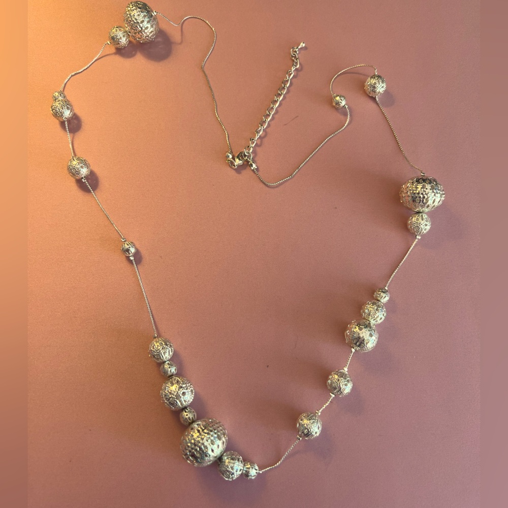 Vintage Silver Filigree Necklace
